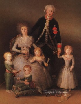 Francisco goya Painting - Los duques de Osuna y sus hijos retrato Francisco Goya